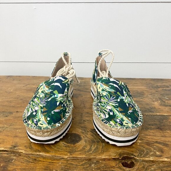 JLO (Jennifer Lopez) Larenn Tropical Jungle Espadrilles, Women’s Size 7.5 M - Picture 6 of 11